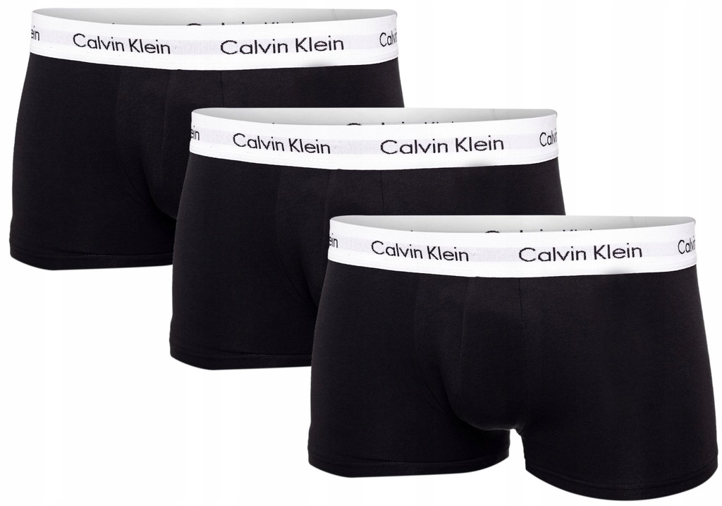 Calvin Klein Bokserki czarno-biale 3-pak S