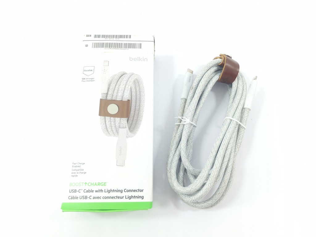 Kabel Belkin USBC Lightning 3m DuraTek Plus 12787718450
