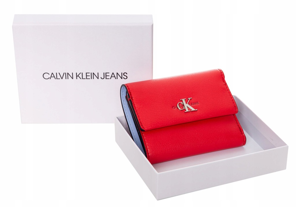 CALVIN KLEIN PORTFEL DAMSKI CKJ MONO HARDWARE RED