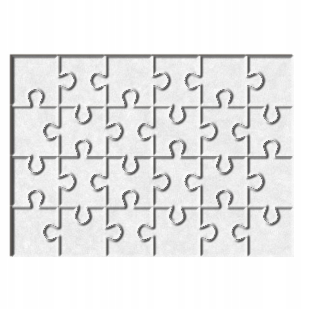 Puzzle A4 filcowe 20 x 28 cm 24 elementów Sublimac