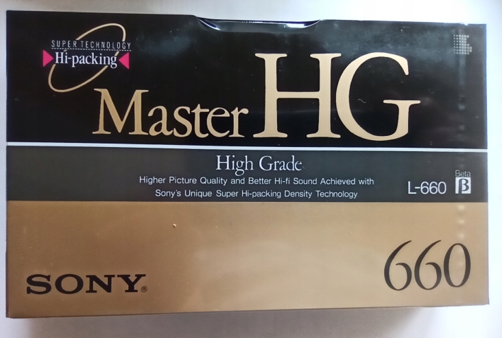Sony Betamax HG Master L-660 NOWA 1szt