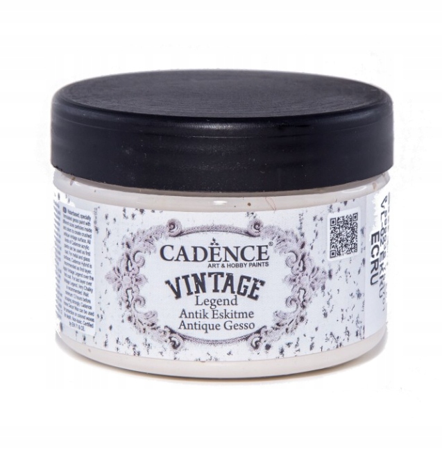 CADENCE - Farba Vintage ANTYCZNE GESSO - ECRU - 150 ml