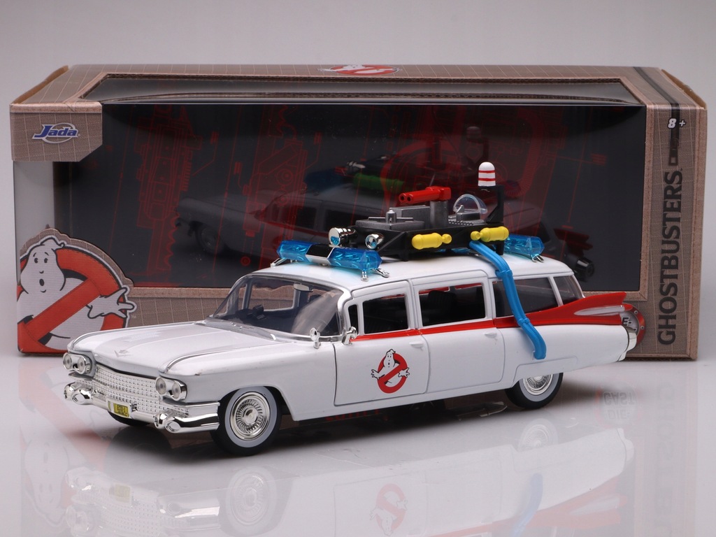 Cadillac Ghostbusters Ecto-1 - 1959, white/red Jada 1:24