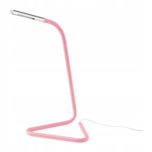 IKEA HARTE - lampka lampa na biurko LED różowa