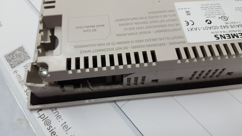 PANEL SIEMENS OP177B PN/DP 6AV6 642 0DA01 1AX1 FV ...