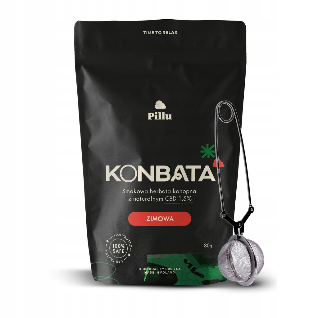 KONBATA HERBATA Z CBD ZIMOWA EDYCJA 30G +ZAPARZACZ