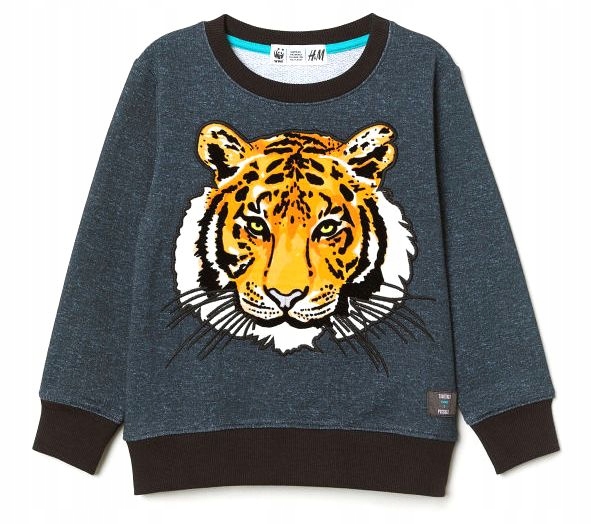 H&M WWF bluza tygrys 92 1,5-2 lata