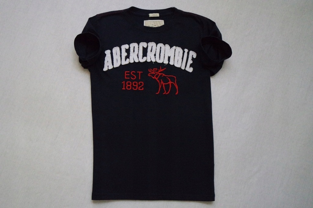 ABERCROMBIE FITCH koszulka t-shirt granatowa_____S