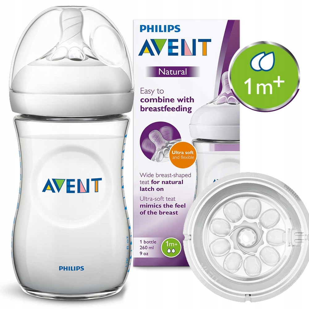 Купить AVENT ANTI-COLIC BOTTLE NATURAL 260мл + соска!: отзывы, фото, характеристики в интерне-магазине Aredi.ru