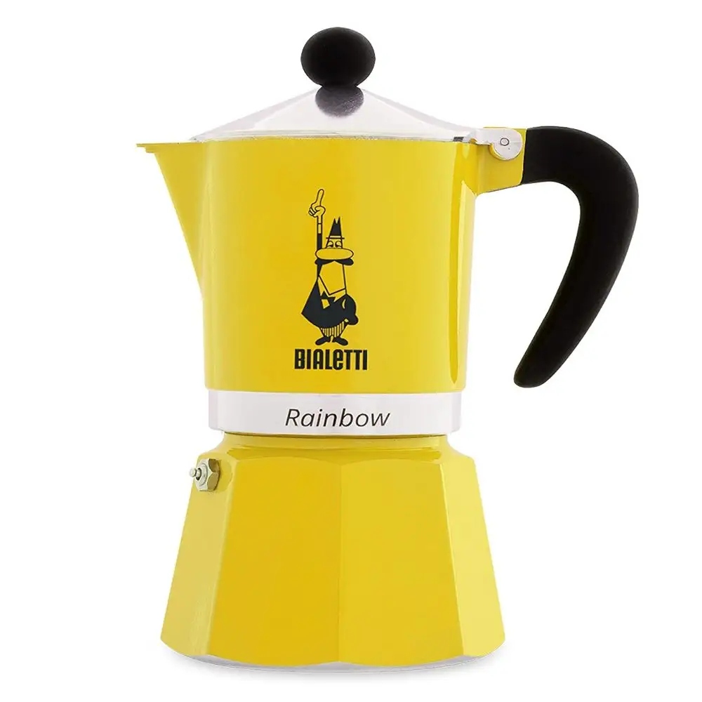 Kawiarka Bialetti Rainbow 130 ml 3 filiżanek żółta