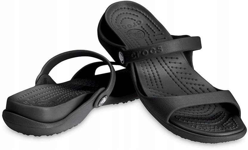 Crocs Cleo black czarne sandały klapki W9 39-40