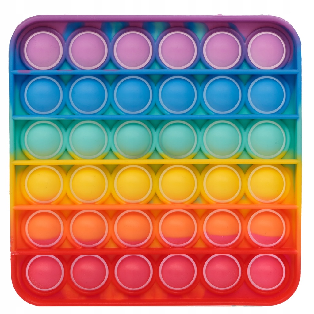 ZABAWKA SENSORYCZNA PUSH POP IT KWADRAT RAINBOW