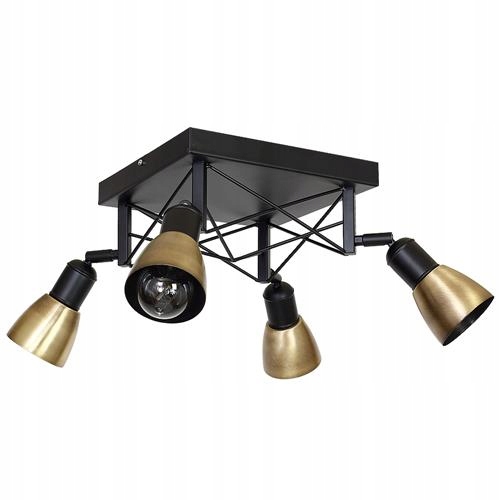 Lampa Sufitowa Plafon Gordon Czarny - Wyprzedaż