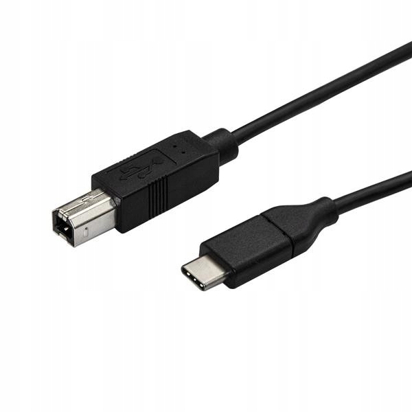 StarTech.com USB2CB3M kabel USB 3 m USB 2.0 USB C USB B Czarny