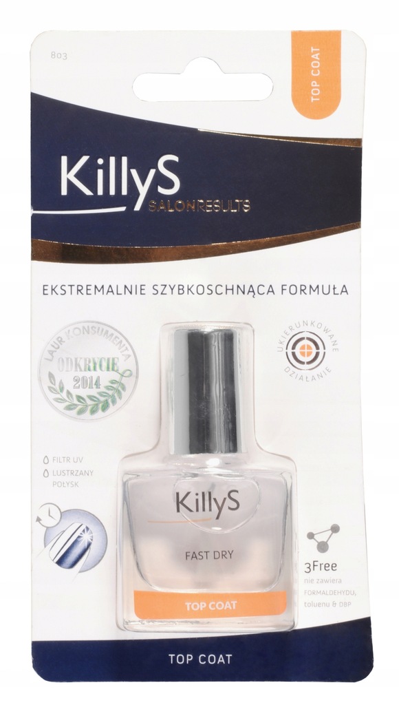 KillyS - Dry Fast Top Coat Utrwalacz lakieru - 803