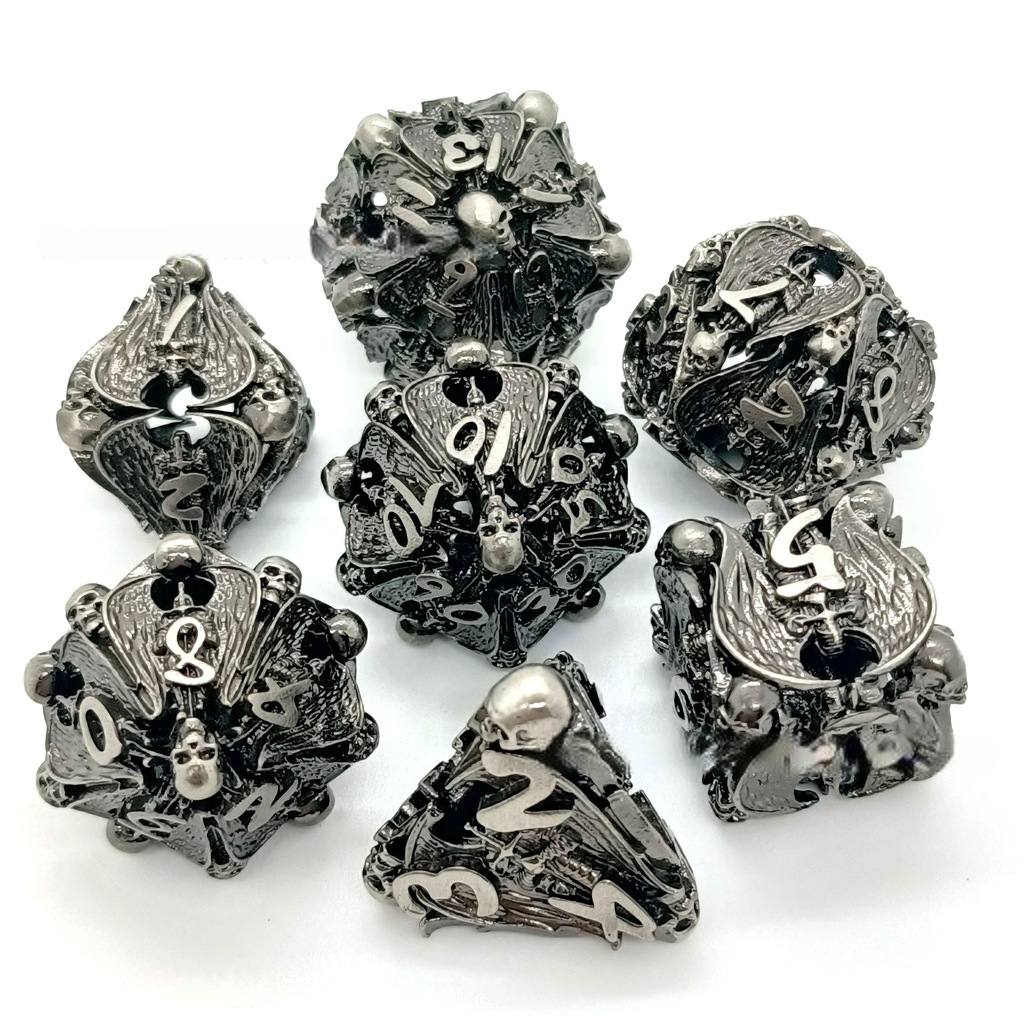 ORSZAK ANIOŁÓW ZESTAW 7 METALOWYCH KOŚCI RPG