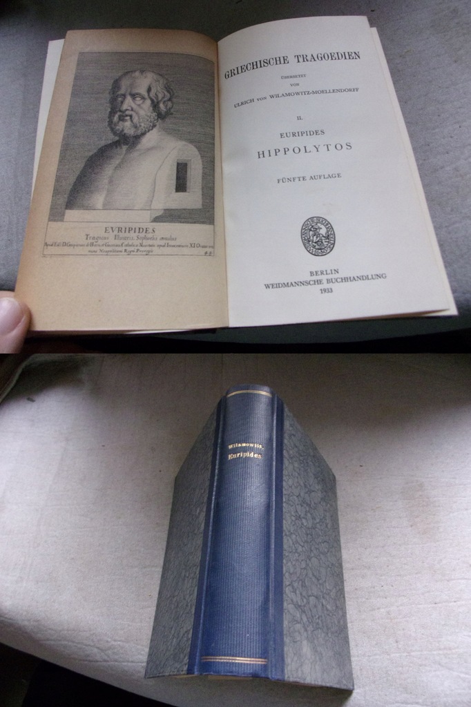 piękne 5 tomów TRAGEDIE EURYPIDESA ryciny 1920-1933