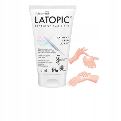LATOPIC REGENERUJĄCY KREM DO RĄK 50 ML / ATOPOWA SKÓRA RĄK / AZS /
