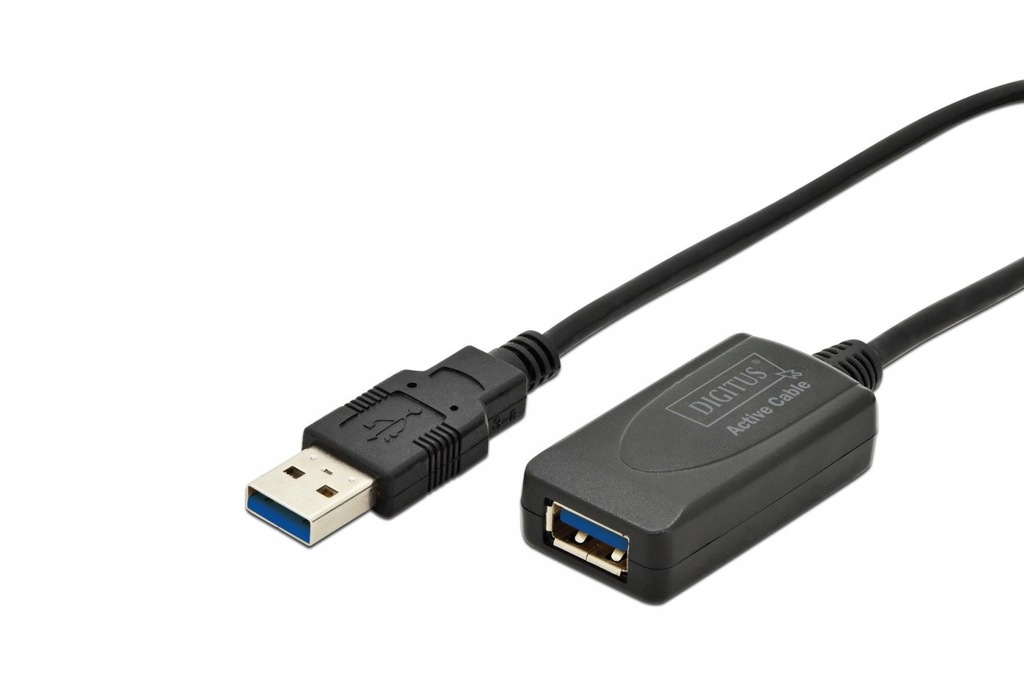 Kabel DIGITUS DA-73104 (USB M - USB F; 5m; kolor c