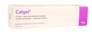 Calgel, żel na dziąsła ząbkowanie lek,10 g (Lek)