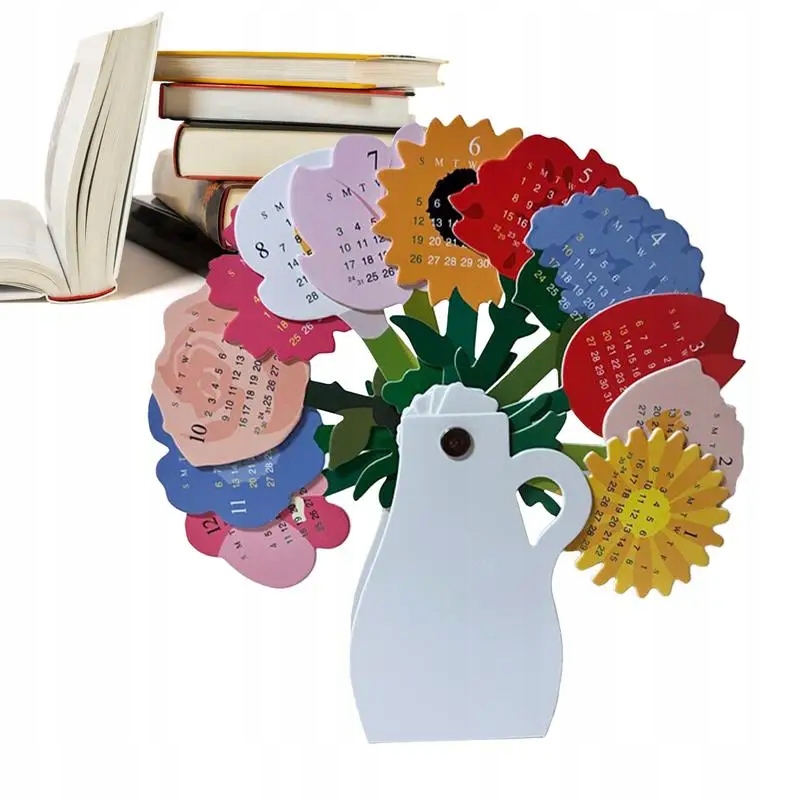 2024 Flower Vase Calendar Creative Flower Desk