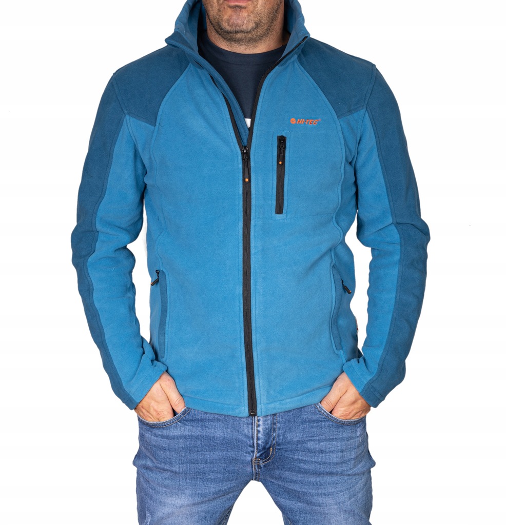 Polarowa bluza męska HI-TEC polar niebieski 280g M
