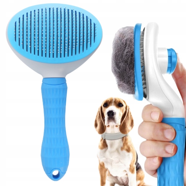 GRZEBIEŃ SZCZOTKA DO USUWANIA SIERŚCI SAMOCZYSZCZĄCA