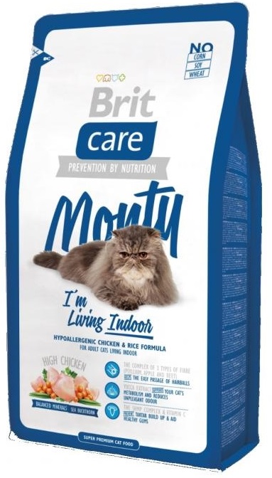 BRIT CARE CAT ADULT INDOOR MONTY 2KG KOTY W DOMU