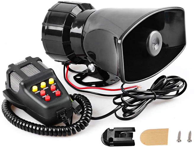 SYRENA 7 TON POLICYJNA FANFARA MEGAFON 100W GŁOŚNA