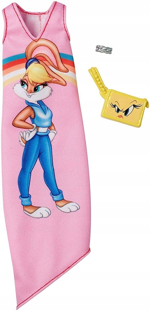 BARBIE UBRANKO DLA LALKI LOONEY TUNES FXK70