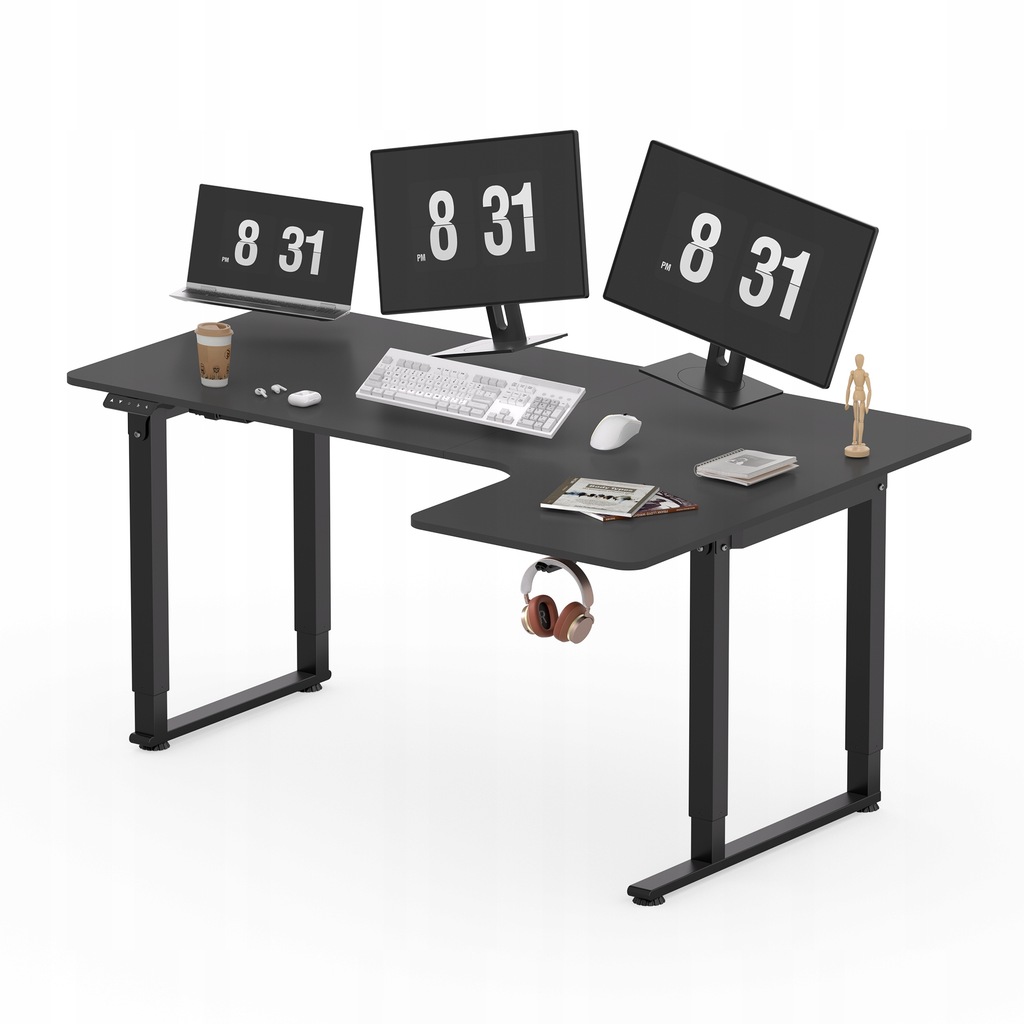 SANODESK Standing Desk with Dual Motors and 4 Legs Computer Desk 160*110cm