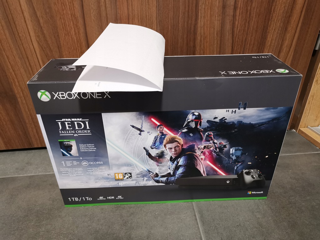 Xbox One X 1TB Star Wars Jedi Deluxe NOWA GWAR24M