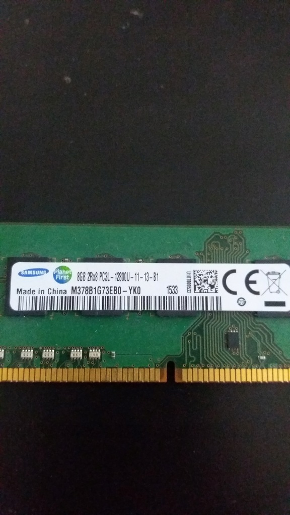 Samsung 8gb 2Rx8 PC3L-12800U-11-13-B1