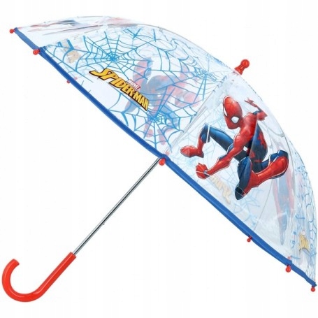 SPIDERMAN transparentna parasolka dla dzieci