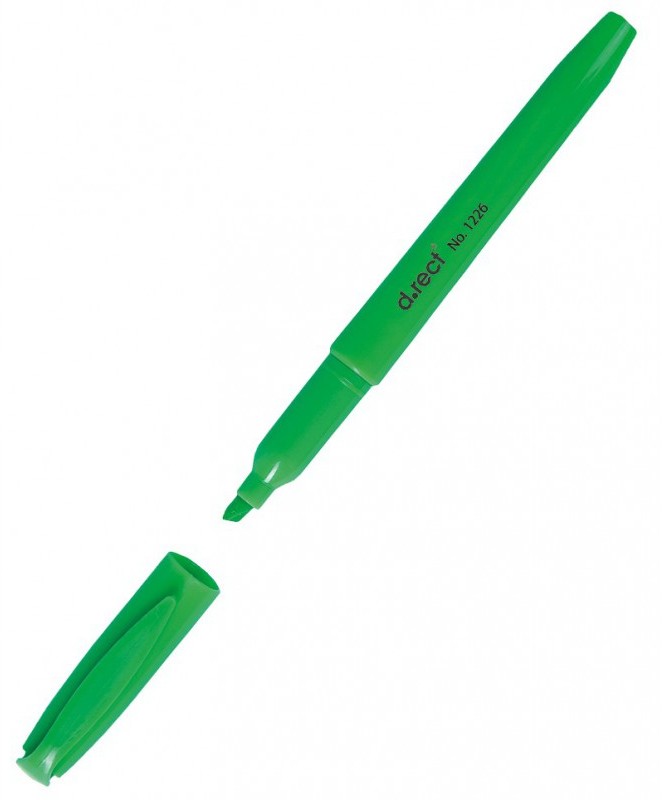 Zakreślacz D.RECT cieńki 5mm zielony