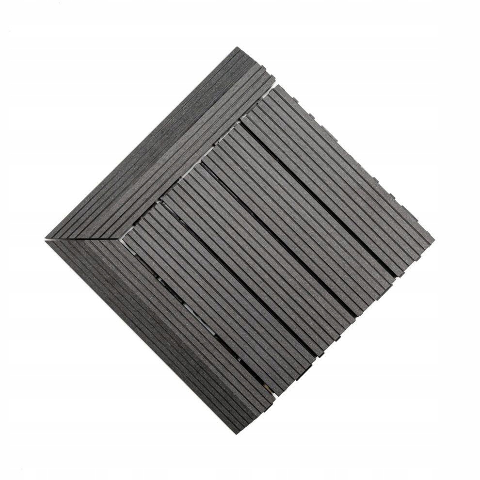 Podest tarasowy kompozytowy antracyt 30x30x2,5 cm