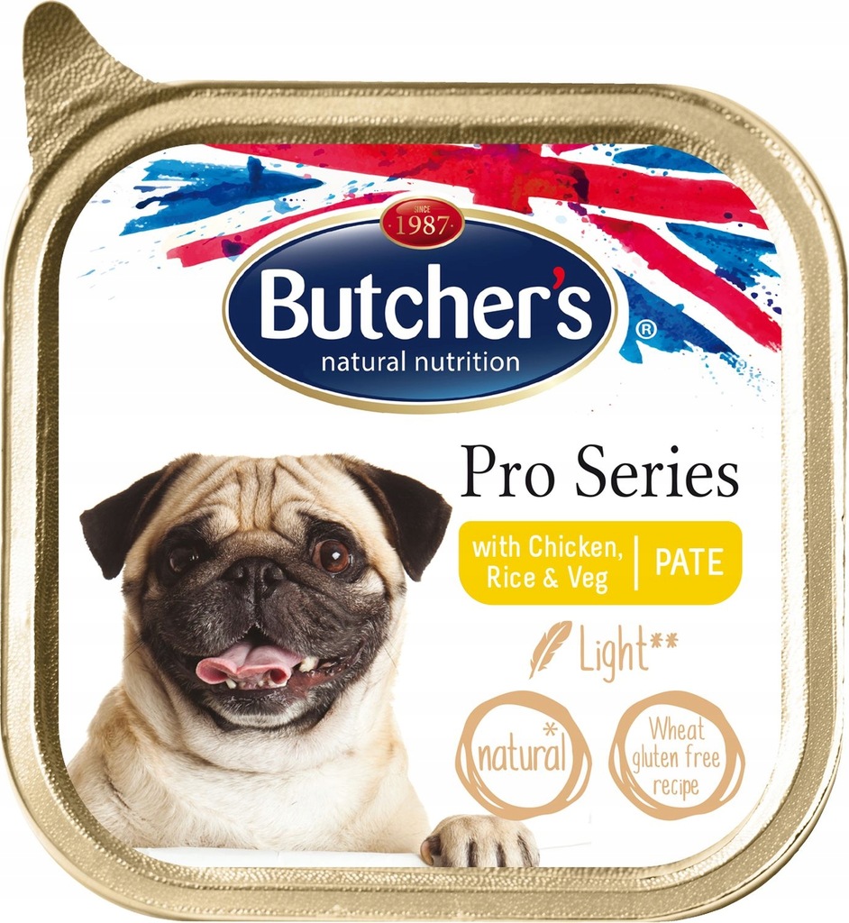 Mokra karma dla psa Butchers Pro Series kurczak ryż warzywa tacka 150g
