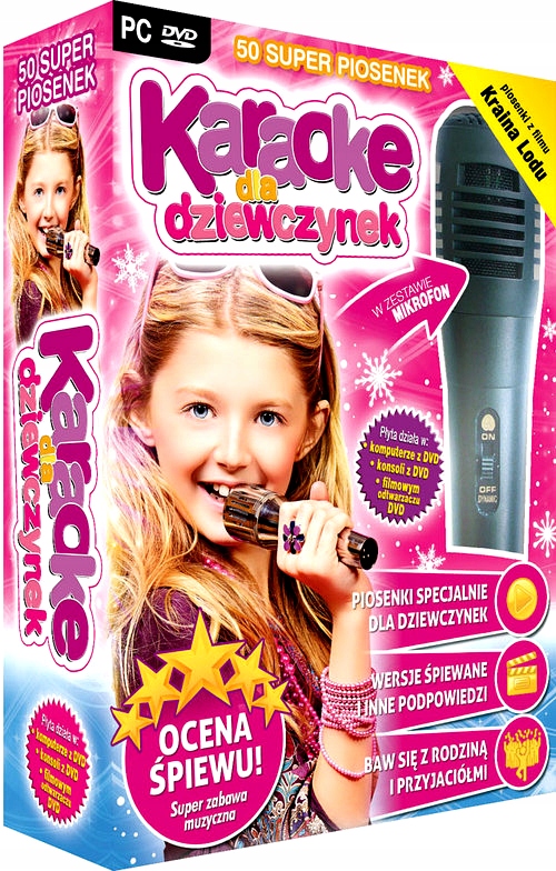 KARAOKE DLA DZIEWCZYNEK (NOWA EDYCJA) Z MIKROFONEM (PC-DVD)