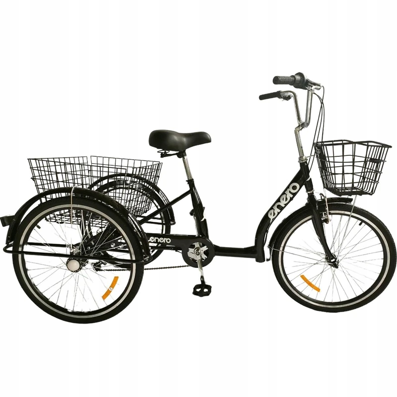 ROWER 3-KOŁOWY 24 CZARNY SHIMANO 6-BIEGOWY OBNIŻONA RAMA 1060972