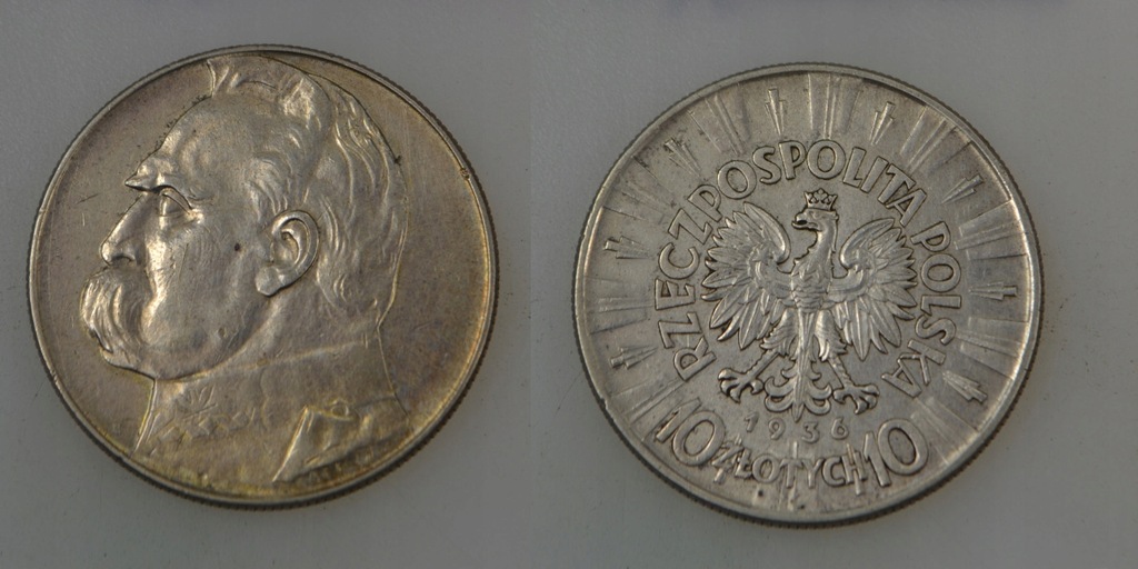 Polska - II RP - srebro - 10 Złotych 1936 rok