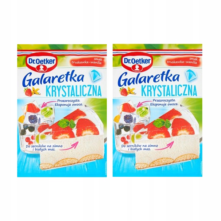 Galaretka Krystaliczna Truskawka Wanilia Dr.Oetker