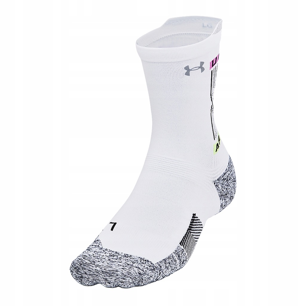 Skarpety Under Armour ArmourDry Run Cushion Mid-Crew white/black 42-47.5 EU