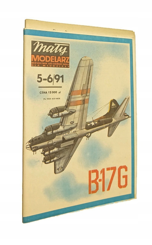 MAŁY MODELARZ SAMOLOT BOMBOWY B-17G NUMER 5-6/91