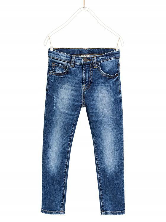 19O129 ZARA KIDS__MD6 SPODNIE JEANS PRZETARCIA_116