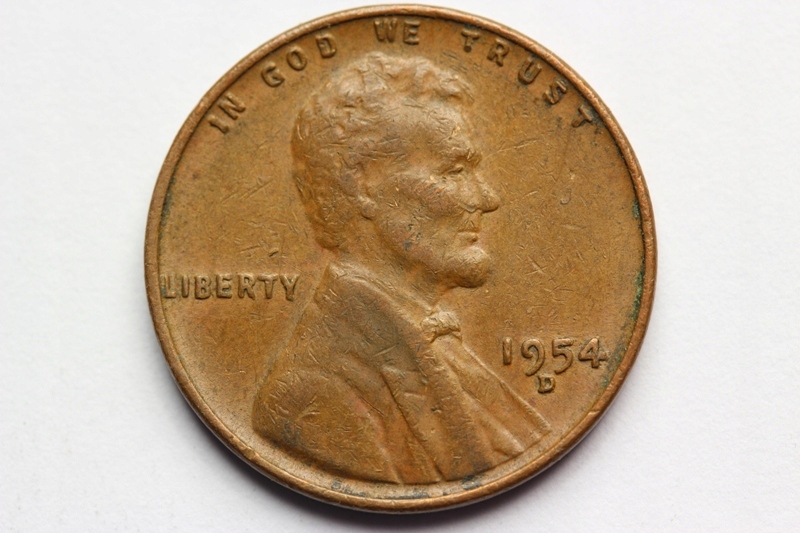 CENT USA 1954-D- DENVER -ABRAHAM LINCOLN -SUPER