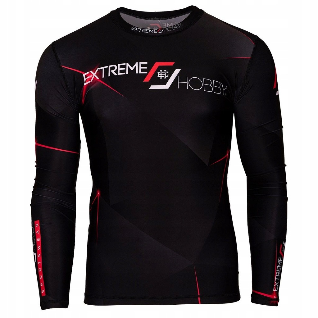 Rashguard męski długi rękaw MT SPORT CZERWONY 3XL