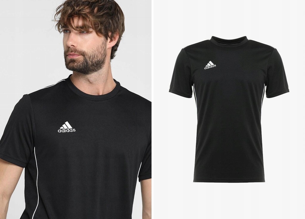 L004B12 adidas T-SHIRT LOGO CZARNY PERFORMANCE XL