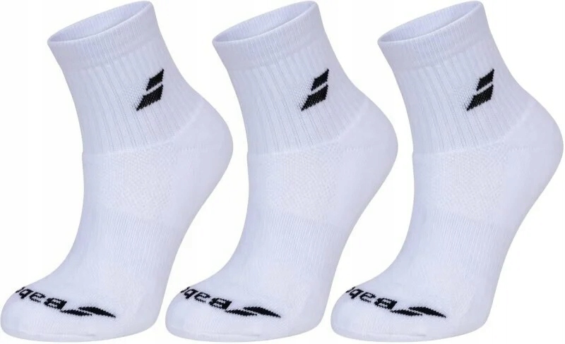 Quarter 3 Pairs Pack White 43-46 Skarpet