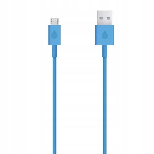 USB kabel (2.0), USB A samec - 1m, niebieski