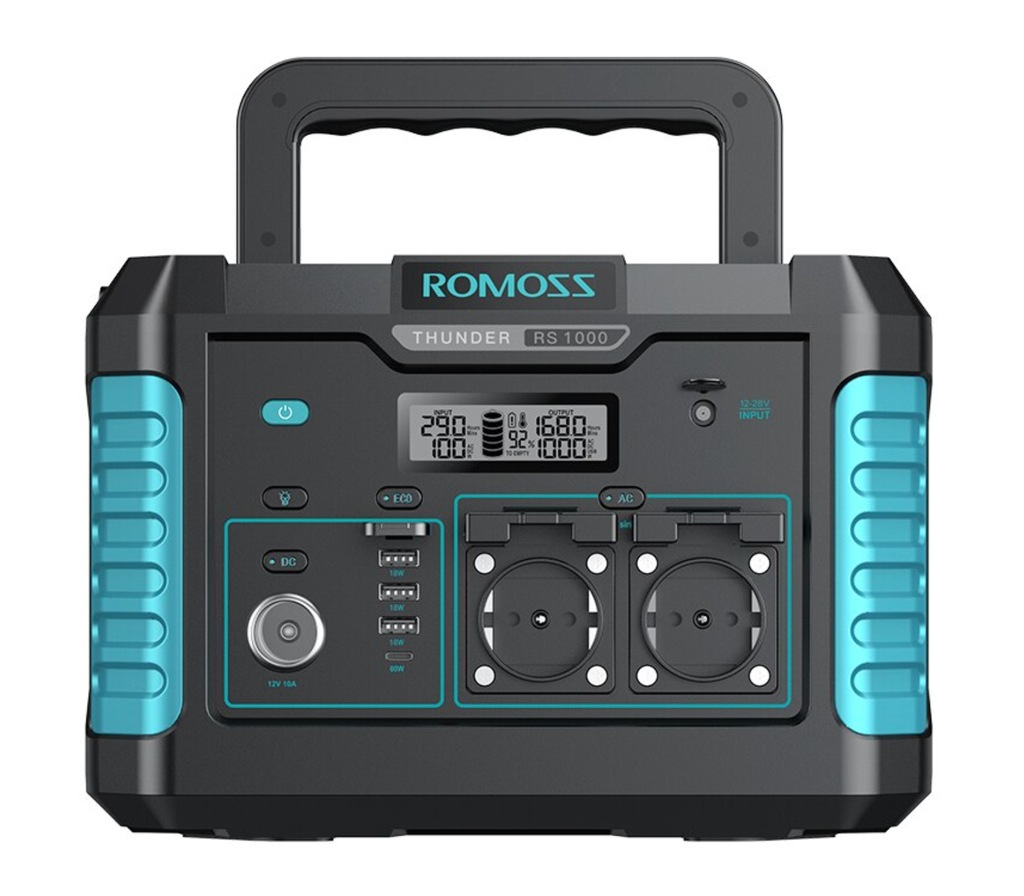 Przenośny MAGAZYN ENERGII PRĄDU POWERBANK Romoss RS1000 933Wh 252000mAh